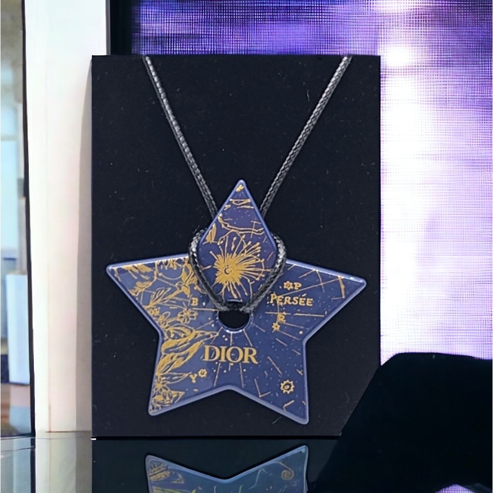 Dior Ceramic Pendent or Christmas Holiday Ornament Blue Star Authentic